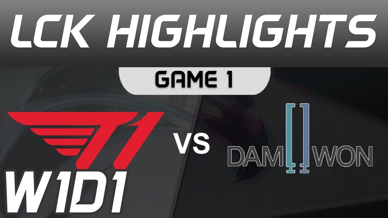 T1 Vs Dwg Highlights Game 1 Lck Spring 2020 T1 Vs Damwon Gaming Lck Highlights 2020 By Onivia Youtube