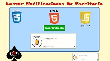 Notificaciones de escritorio - Javascript Html Css
