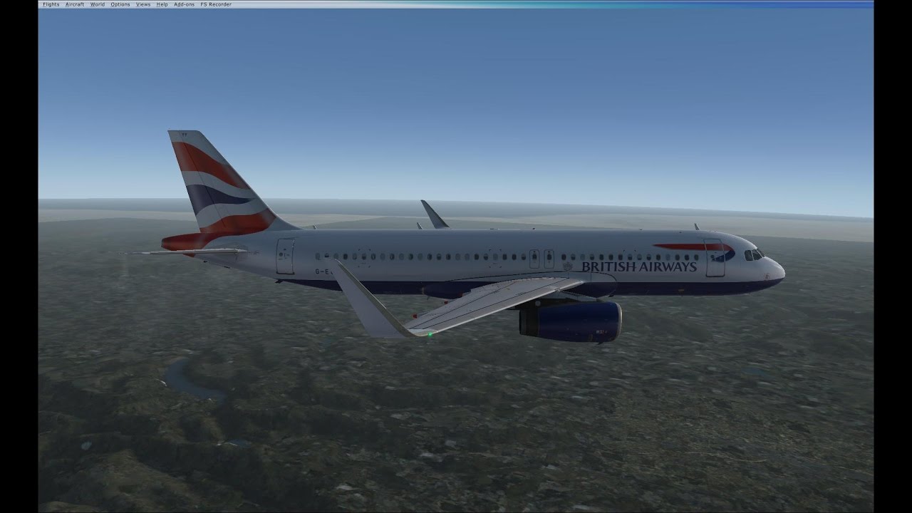 British Airways A320 Glasgow - London Heathrow (FSX) - YouTube