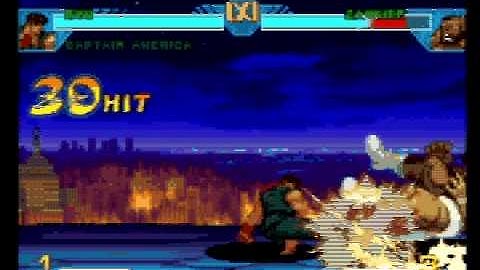 Marvel vs Capcom EX (PSX) Ryu 50 Hit Morph Combo (Ryu to Akuma Mode Double Beam)