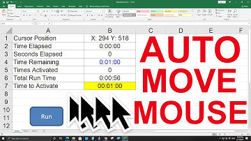 Mouse Mover - I made the mouse cursor move automatically with Excel, No more AFK!