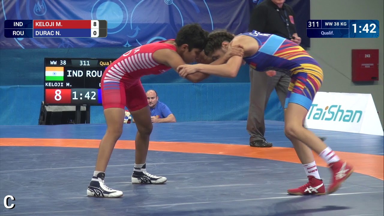 Qual. WW - 38 kg: M. KELOJI (IND) df. N. DURAC (ROU) by VSU1, 12-2