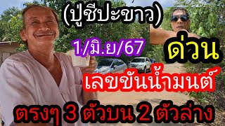 21 พฤษภาคม เลขขันน้ำมนต์ ปู่ชีปะขาวผมยาว 3 ตัวบน 2 ตัวล่าง