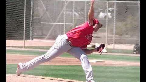 Garrett Richards 95-97 mph Slow Motion Mound Mechanics