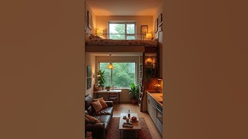 Minimalist Split Level Loft #CozyHomeVibes #InteriorGoals #SmallSpaceStyle #DesignInspoShorts