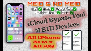 iCloud Bypass Tool For MEID with signal / تخطى الايكلود وتشغيل الشبكة لاجهزة ميد