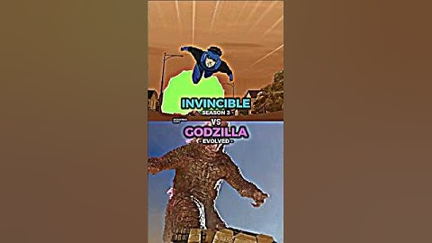 Godzilla vs Invincible #shorts #short #invincible #godzilla #battle #animation #monsterverse