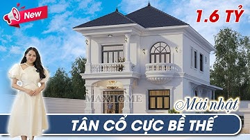 Mẫu nhà tân cổ cực bề thế với mức đầu tư quá rẻ | MH04124