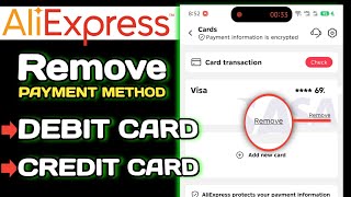How to Remove Payment Method from AliExpress, Remove Debit or Credit Card from AliExpress