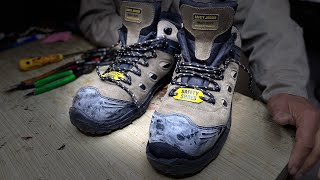 Safety shoe repair LIVE sole toe restoration tutorial