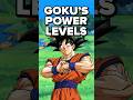 Every canon goku power level