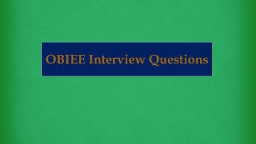 OBIEE Interview Questions 2