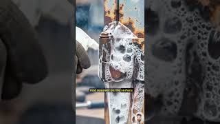 Satisfying Rust Removal From Old Iron Gate Hinge | Chemical Rust Cleaning Process