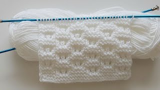Kolay Örgü Anlatımıiki Şiş Örgü Modelibebek Battaniyesiyelek Hırkacrochet Knittingeasyknit