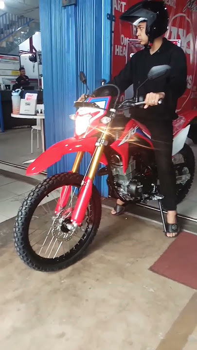 Bro Indra Langsung Bawa Pulang Honda CRF150 Merah Putih - Jadi Pusat Perhatian! motornya tinggi