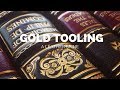 Gold Tooling a Leather Spine