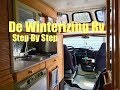 How I De-winterize, Sanitize My Camper Van Roadtrek