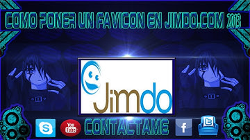 Como Poner un Favicon en Jimdo 2013