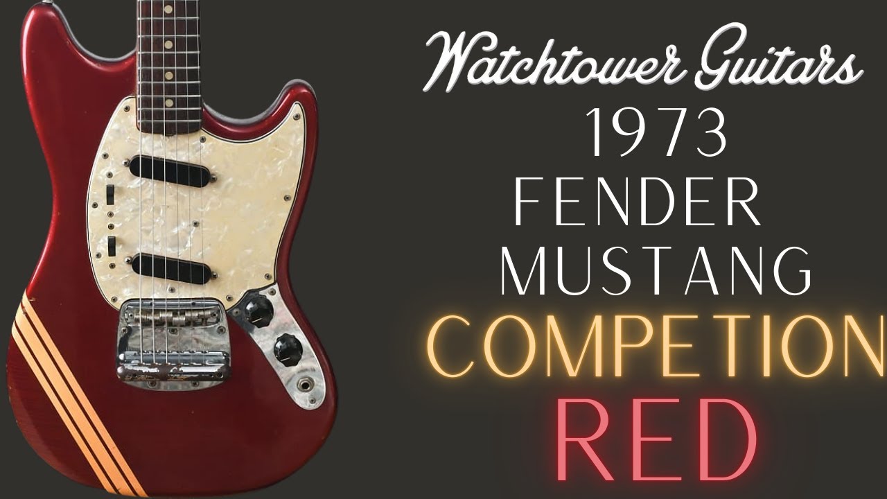 1973 Fender Mustang - Competition Red - YouTube