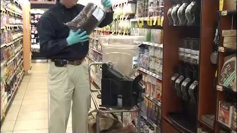 Filling a Newleaf Gravity Bin