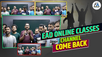 EAD ONLINE CLASSES CHANNEL back in 24 hours | IT TEAM did it | RAMAN SIR LIVE