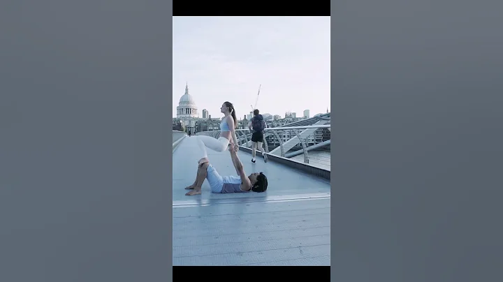 Going for that forward FOLD! Acro Yoga Partner@EugeneButcher #acroyoga #yoga #fitness #shorts