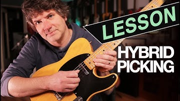 GUITAR LESSON on Hybrid Picking - Twelve Bar Blues in G