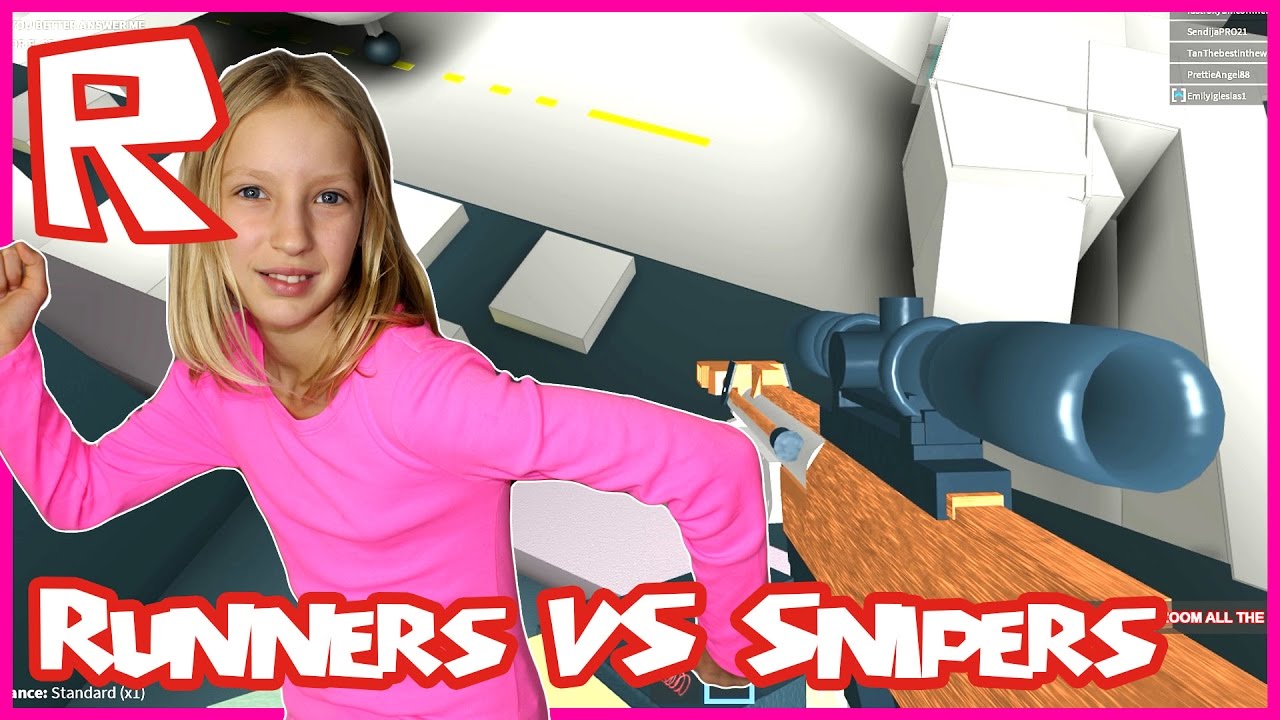 Run As Fast As You Can Roblox Runners Vs Sniper Youtube