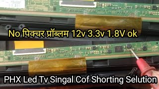 Led Tv Panel Repair 🙏No Picture Problem🤪Ckv Shoting Selution#phx#display#ledtvpanel