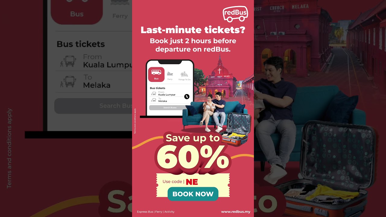 Book bus tickets just 2 hours before departure on redBus. Quick, easy and affordable.