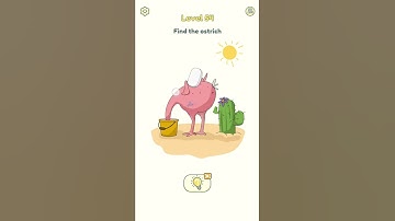 DOP 2 LEVEL 54 : FIND THE OSTRICH (Delete One Part) ⚡ #DOP2 #SHORTS
