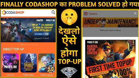 Codashop & Game Kharido Top Up Problem | Game Kharido Maintenance Problem | Codashop Maintenance |