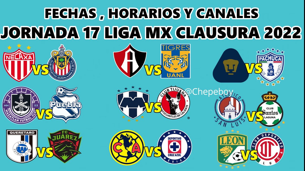 ¿Cuándo se juega la Jornada 17 Liga MX 202