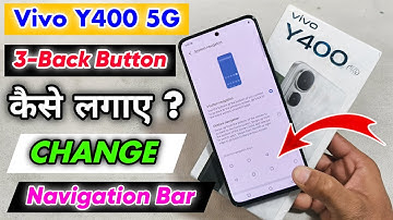 Vivo Y400 5G Back Button Kaise Lagaye || Vivo Y400 5G Change Navigation Bar 🔥