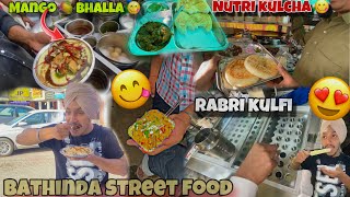 Nutri kulcha 😍in Bathinda,Mango dahi bhalla,Rabri kulfi,Bathinda Street food ❤️ (K.D.M Vlogs)