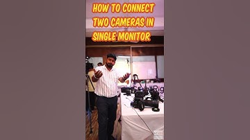 How to Connect two Cameras in Single Monitor #shorts #canonc400 #canonc80 #liliput #cinema