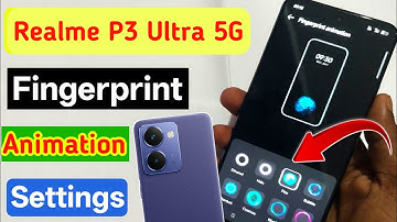 Realme P3 Ultra 5g fingerprint animation change/how to change fingerprint animation on the realme