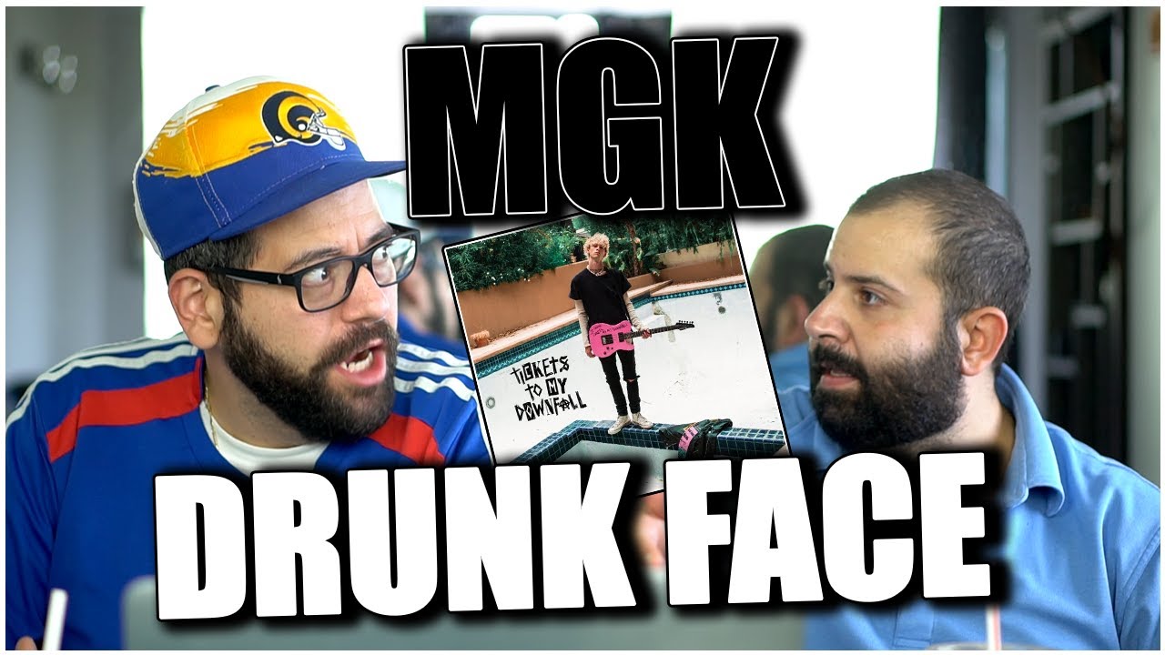 SONG ON REPEAT OR NAH?! Machine Gun Kelly - drunk face (Official Audio) *REACTION!!