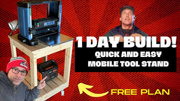 Mobile Tool Stand- Quick & Easy! #woodworkingshop