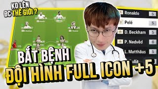 IBROBOT CHỮA BỆNH ĐỘI HÌNH 40K TỶ FULL ICON +5 NHƯNG KHÔNG LÊN ĐƯỢC THẾ GIỚI 3 | FC ONLINE