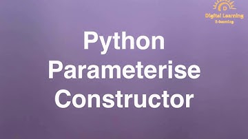 52 Python Parameterise Constructor | Online Training Download app from below link