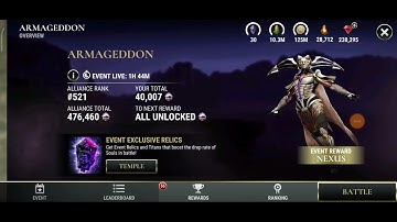 dawn of titans Nexus event top 50 alliance