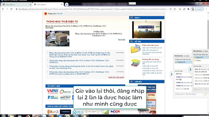 Lỗi không vào được trang web nộp tờ khai năm 2024