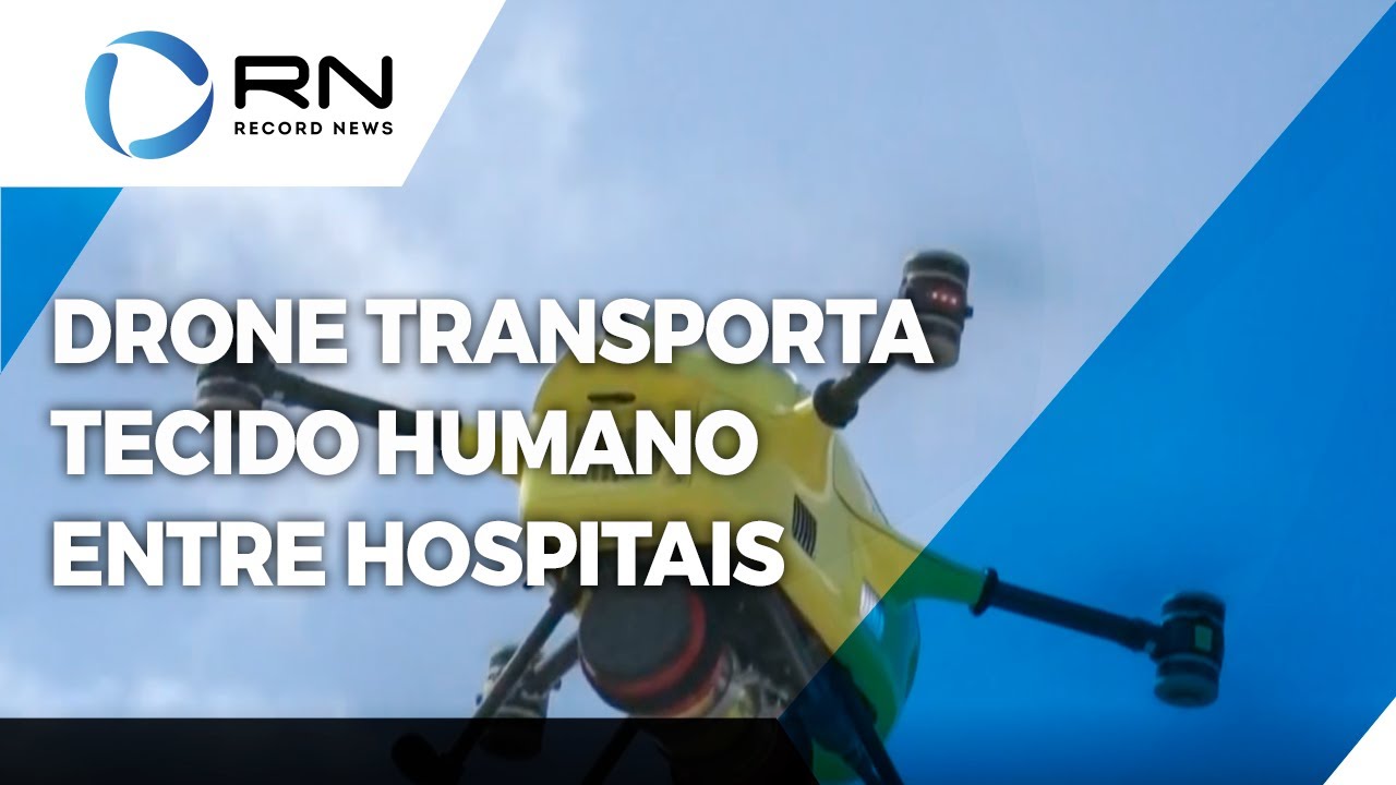 Drone transporta tecidos humanos entre hospitais