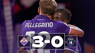 Fiorentina vs Pisa highlights (3-0) - Coppa Italia