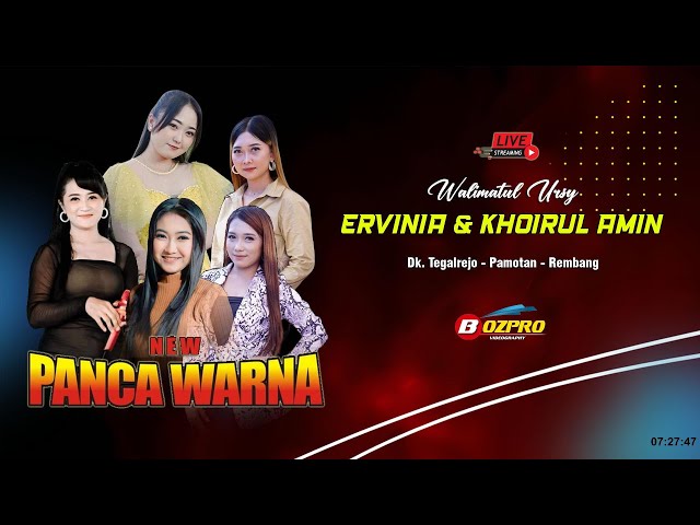 🔴LIVE STREAMING  NEW PANCAWARNA  WEDDING PARTY ERVINIA u0026 KHOIRUL AMIN - TEGALREJO PAMOTAN class=