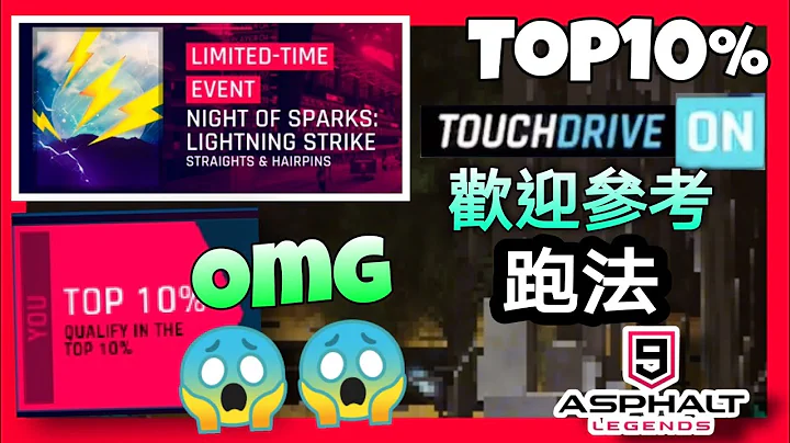 【狂野飆車9】頭10%! 火花之夜: 雷電交加限時活動跑到TOP10%😱 ASPARK OWL 1:21:761 - 天天要聞