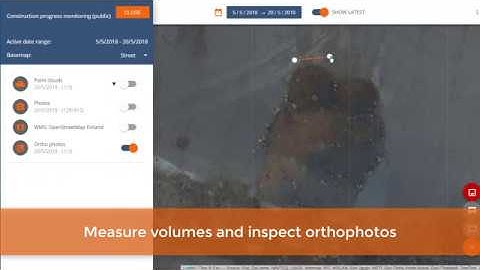 Drone data for earthworks in Pointscene