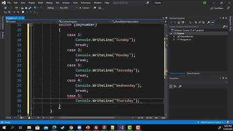 سي شارب - الدرس 12 - عبارة switch