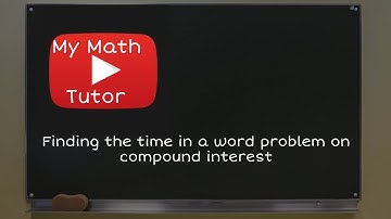 ALEKS | Finding the time in a word problem on compound interest